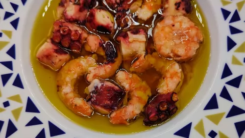 Novedad - Pulpo con Gambones
